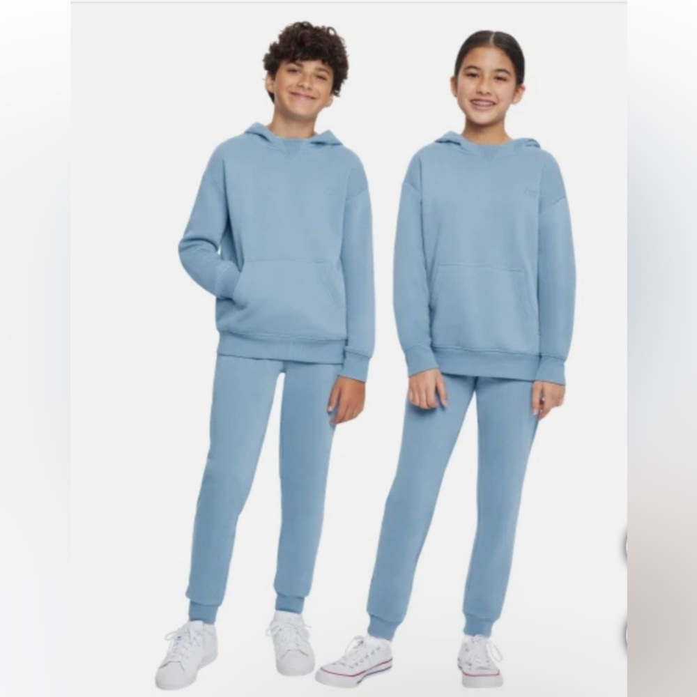 Charlie & Scout Youth Fleece Hoodie and Joggers 2-Piece Set Blue(Power Blue)